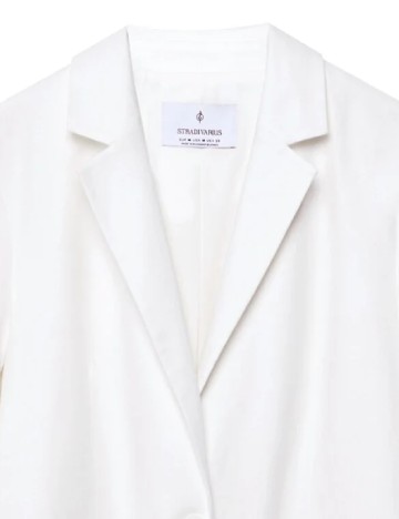 Sacou Stradivarius, alb