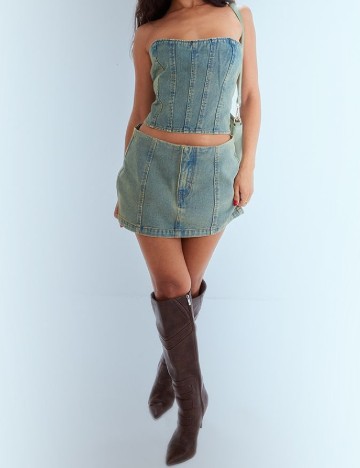 Top PRETTYLITTLETHING, albastru