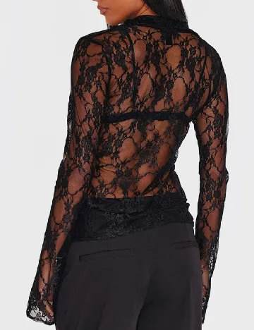Camasa PRETTYLITTLETHING, negru