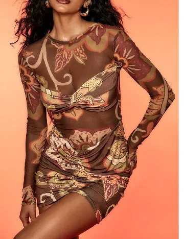 Rochie scurta PRETTYLITTLETHING, mix culori