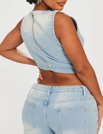 Top PRETTYLITTLETHING, albastru