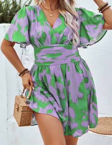 Rochie scurta SHEIN CURVE, mov