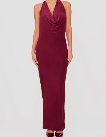 Rochie lunga PRETTYLITTLETHING, visiniu