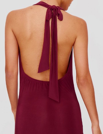 Rochie lunga PRETTYLITTLETHING, visiniu