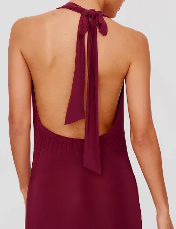 Rochie lunga PRETTYLITTLETHING, visiniu