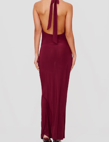 Rochie lunga PRETTYLITTLETHING, visiniu