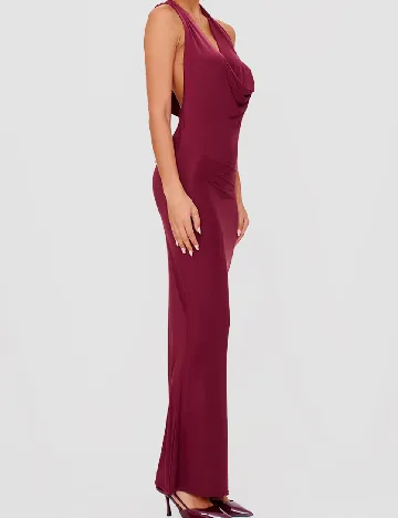 Rochie lunga PRETTYLITTLETHING, visiniu