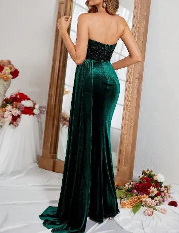 Rochie lunga Love&Lemonade, verde