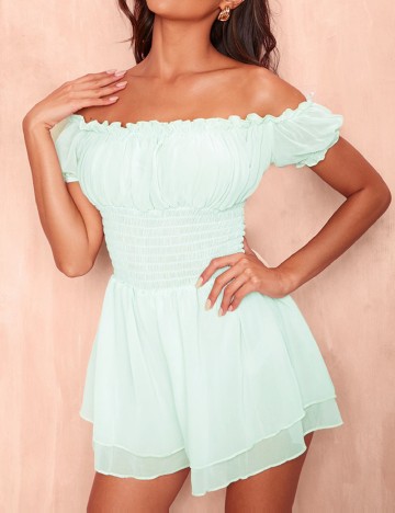 Salopeta PRETTYLITTLETHING, turcoaz