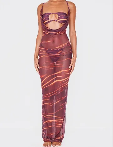 Rochie de plaja PRETTYLITTLETHING, mov