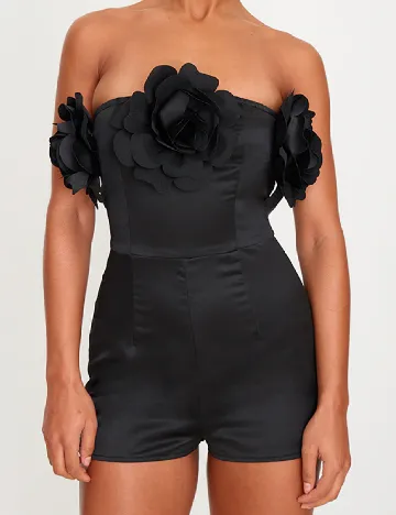 Salopeta PRETTYLITTLETHING, negru