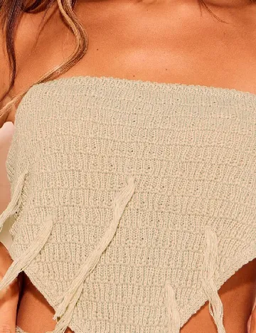 Top PRETTYLITTLETHING, bej