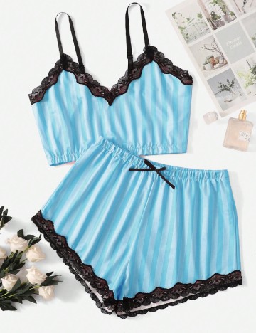 Pijama SHEIN, albastru
