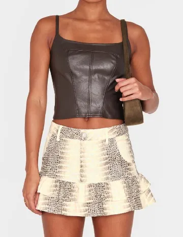 Fusta PRETTYLITTLETHING, animal print