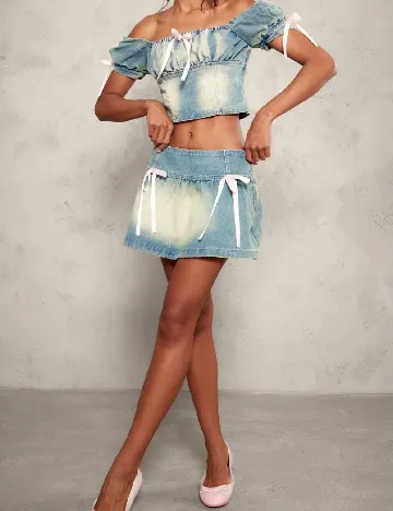 Top PRETTYLITTLETHING, albastru