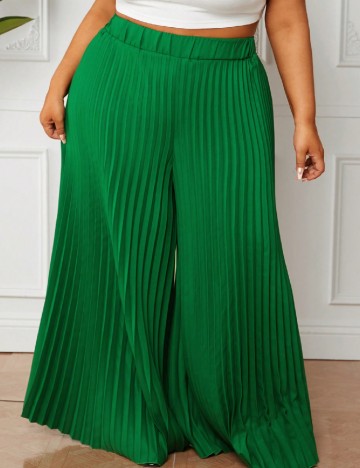 Pantaloni SHEIN CURVE, verde