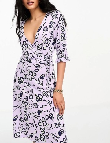 Rochie medie French Connection, mov