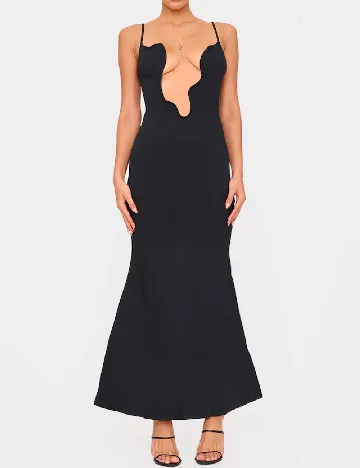 Rochie lunga PRETTYLITTLETHING, negru