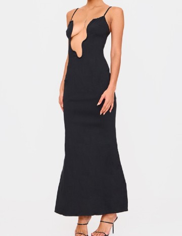 Rochie lunga PRETTYLITTLETHING, negru