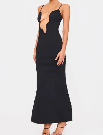 Rochie lunga PRETTYLITTLETHING, negru