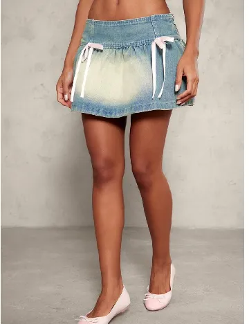 Fusta PRETTYLITTLETHING, albastru