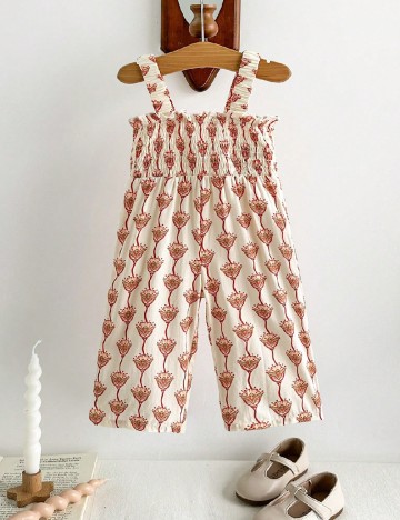 Salopeta Shein Kids, crem