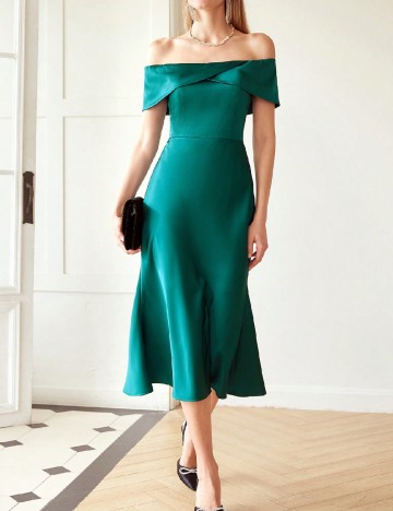 Rochie medie MOTF, verde