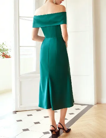 Rochie medie MOTF, verde