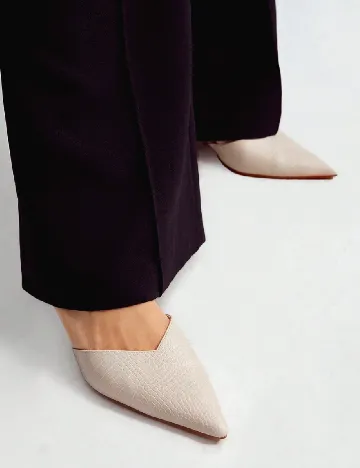 Pantofi MOTF, crem
