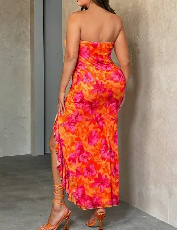 Rochie lunga SHEIN CURVE, portocaliu