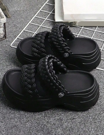 Sandale SHEIN, negru