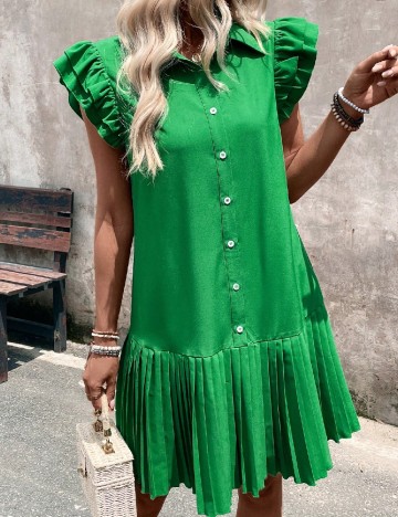 Rochie scurta SHEIN, verde