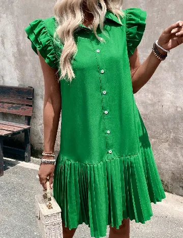 Rochie scurta SHEIN, verde