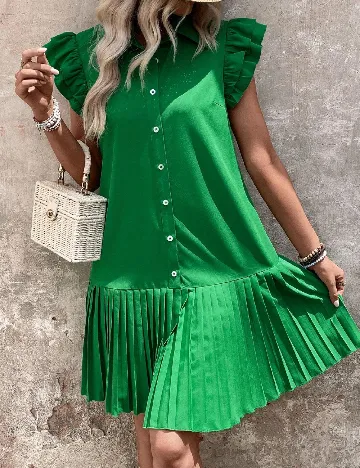 Rochie scurta SHEIN, verde