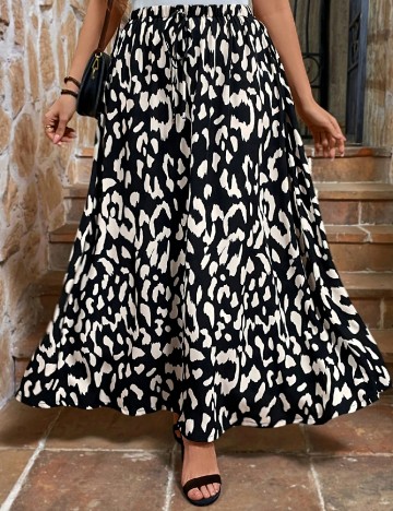 Fusta SHEIN CURVE, negru