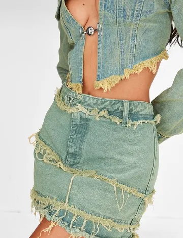 Fusta PRETTYLITTLETHING, albastru
