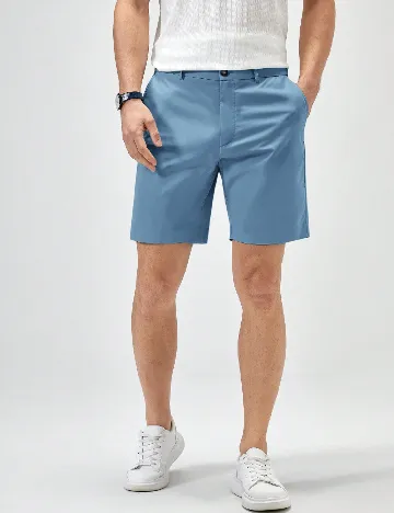 Pantaloni scurti SHEIN, albastru