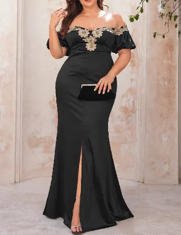 Rochie lunga SHEIN CURVE, negru