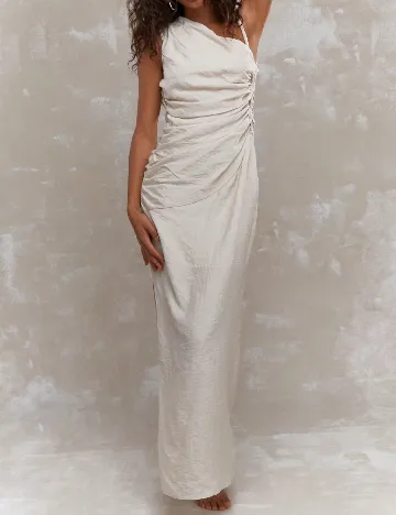 Rochie lunga SHEIN, crem