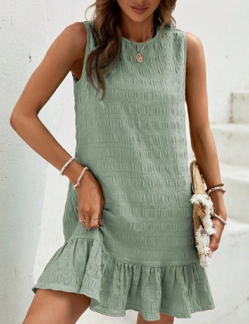 Rochie scurta SHEIN, verde