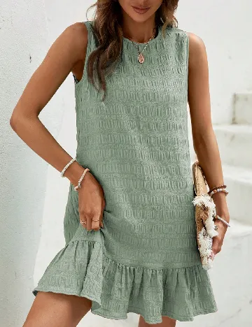 Rochie scurta SHEIN, verde