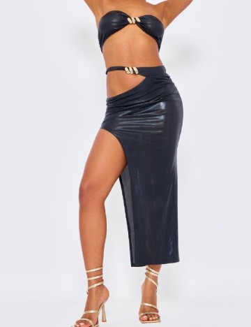 Rochie medie PRETTYLITTLETHING, negru