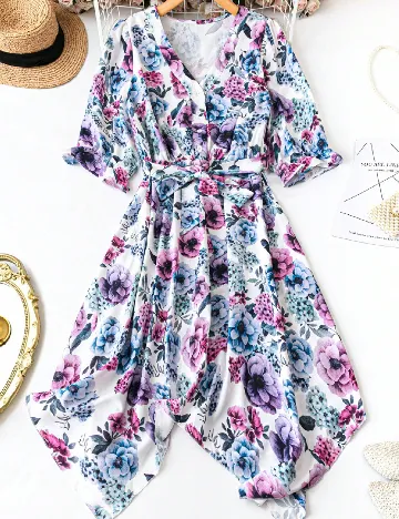 Rochie medie SHEIN CURVE, floral print