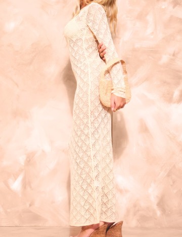 Rochie de plaja PRETTYLITTLETHING, crem