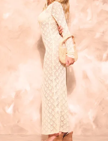 Rochie de plaja PRETTYLITTLETHING, crem