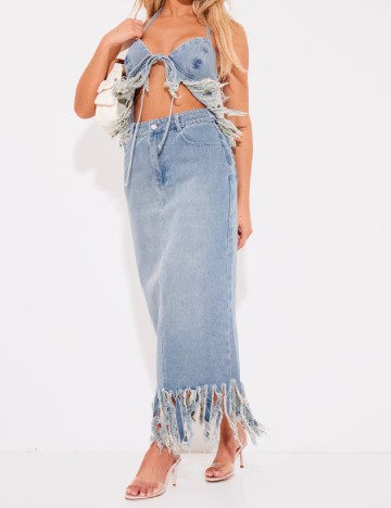 Top PRETTYLITTLETHING, albastru
