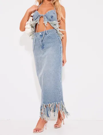 Top PRETTYLITTLETHING, albastru