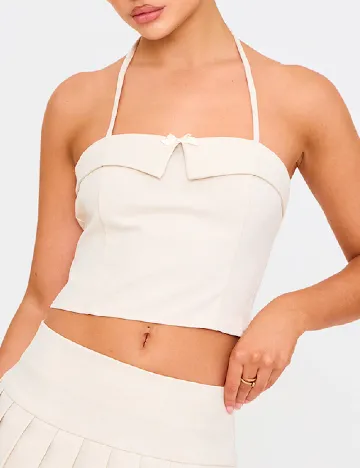 Top PRETTYLITTLETHING, bej