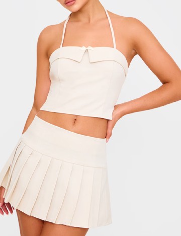 Top PRETTYLITTLETHING, bej