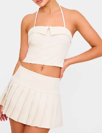 Top PRETTYLITTLETHING, bej